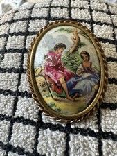 Vintage Limoges Brooch