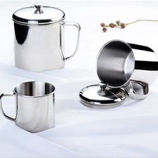 With Handle Stainless steel Cup Supplies Milk Coffee Pint Drinking Mug