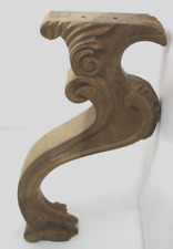 Georgian-Style Carved Fruitwood Pedestal Leg For Project 50cm