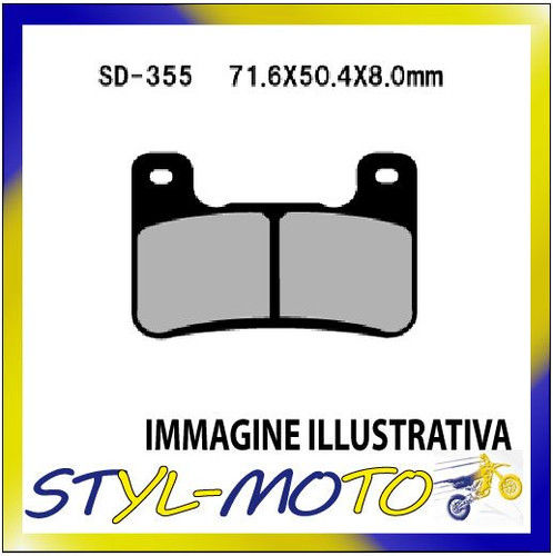 Front semi sintered brake pads - semi-sintered,