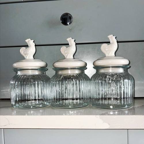 Set smallribbed clear - set, of