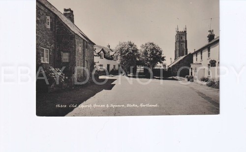Postcard old church - 1c., house