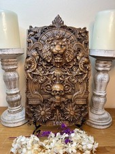 Hand Carved Oak Wall Art –