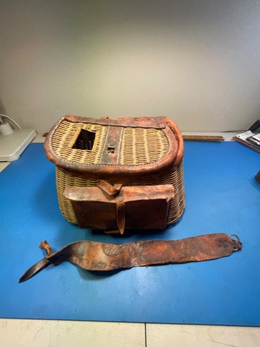 Vintage wicker fly fishing - wicker,
