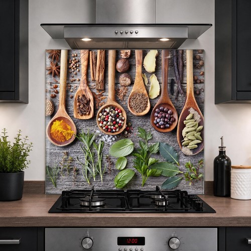 Printed glass kitchen - glass,