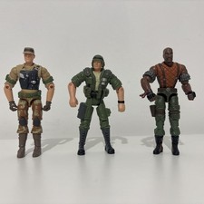 2000's Hasbro GI Joe 3.75” Action Figures x 3