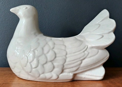 Vintage 1970s white ceramic - white,