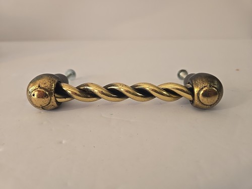 Vintage drawer pull gold - vintage,