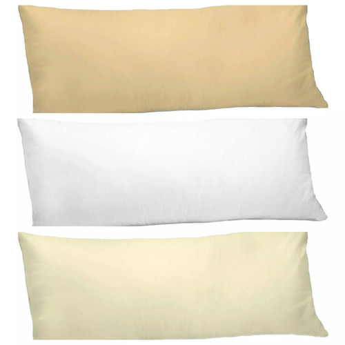 Percale bolster pillowcase - percale,