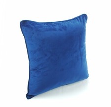 Velvet Cushion Covers Plain Piped Large or Standard