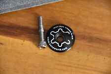 Kona Stem Cap Black & 35mm bolt 1.1/8" Steerer