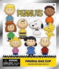 Peanuts 3D PVC Bag Clips Snoopy Series 1