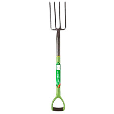 Digging Fork Stainless Steel Shaft Durable Rust Resistant Heavy Duty 