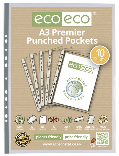 Clear multi punched - multi-punched, pocket