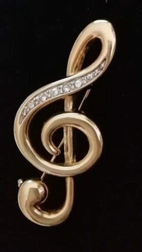 Vintage goldtone treble - vintage,
