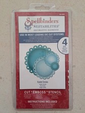 Spellbinders NESTABILITIES Eyelet Circles 4 Dies Decorative Elements BNIP