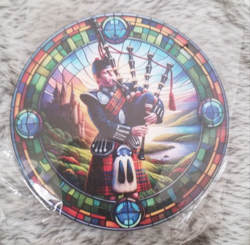 Scottish piper wall plaque - scottish,