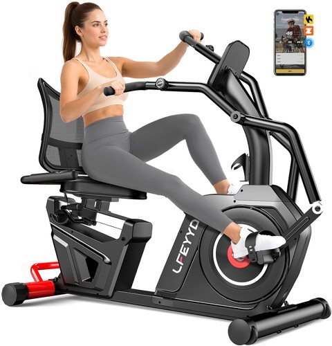 Recumbent exercise bike - recumbent,
