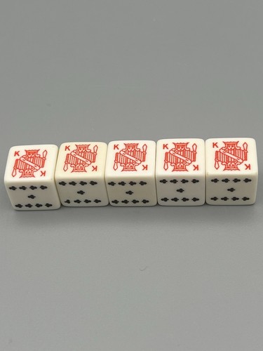 Set vintage poker dice - of,