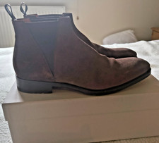 Santoni Men's Brown Suede