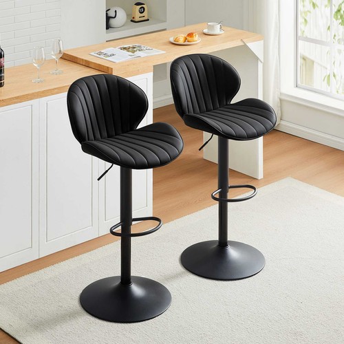 2pc bar stools leather - 2pc,