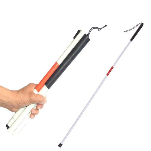 Aluminum folding walking cane - aluminum,