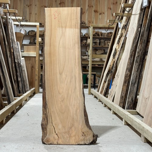 Cherry plank board waney live - board,