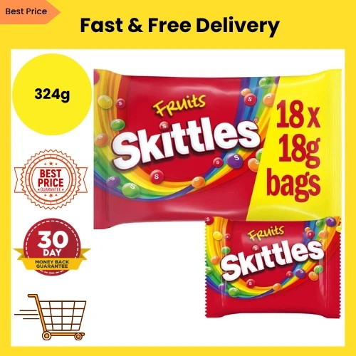Skittles fruit funsize 324g - skittles,