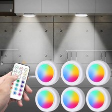 3/6PCS LED Puck Light Remote