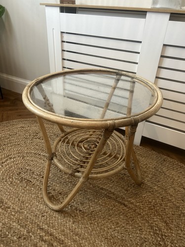 Vintage coffee table bamboo - vintage,