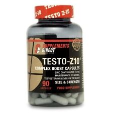 Supplements Direct Testo-Z10 Complex Boost 90 Capsules Gym Muscle Growth UK