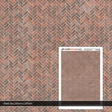 5 x SHEETS TUDOR HERRINGBONE