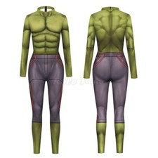 UK Hulk Avenger Muscle Jumpsuits Superhero Cosplay Costume Halloween Fancy Dress
