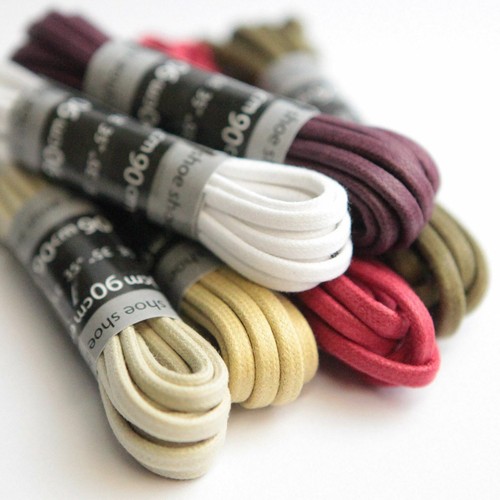Waxed shoe laces - waxed, boots