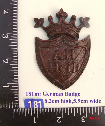181m german badge clock case - "german,