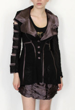 Pretty Disturbia S mesh steampunk goth coat dolls kill killstar hell bunny banne