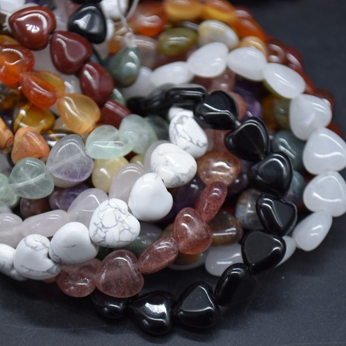 Heart shaped beads 10mm - heart,