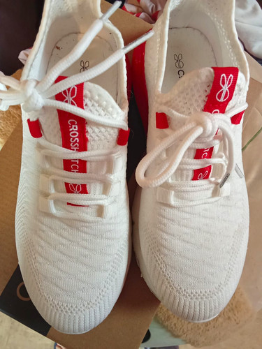 Crosshatch white red - white/red, low