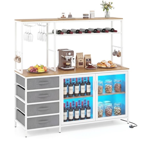 Wine bar cabinet with - bar,