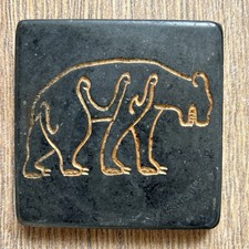 Scottish Pictish Scatness Bear Carved 8cm by 8cm Stone? 1 per order Scotland