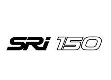 Sri 150 decal x 2 in Black, for Body, window