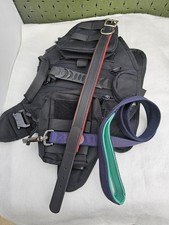 Large Tactical Dog Harness MOLLE + Genuine Leather Collar + Leash Kit
