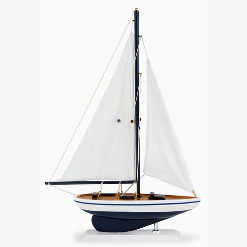 Wooden sailboat model yacht - wooden,