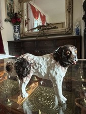Staffordshire pottery models of St Bernard dog,late 19th century