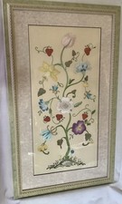 Large Vintage Hand Embroidered