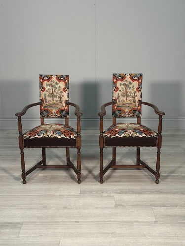 Pair antique armchairs with - armchairs,