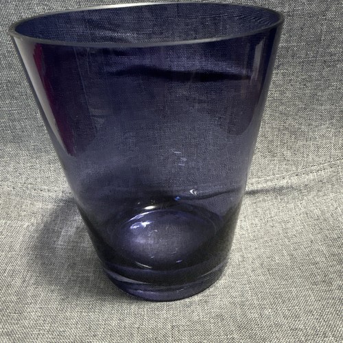 Purple hurricane vase