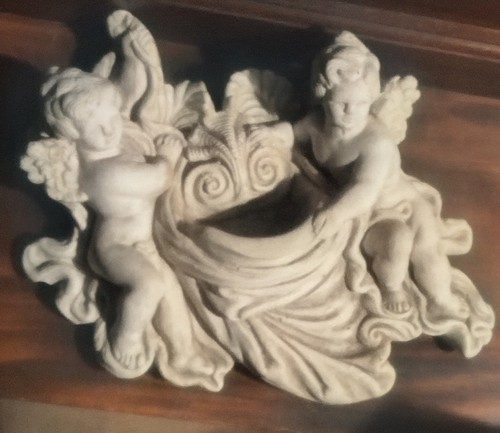 Cherubs angels holy water - water, font