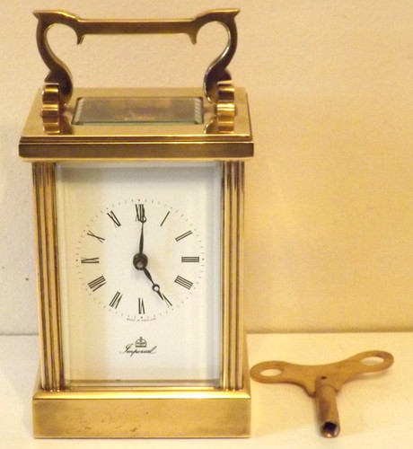 Brass carriage clock fema - clock,
