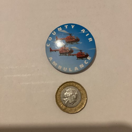 County air ambulance button - county,